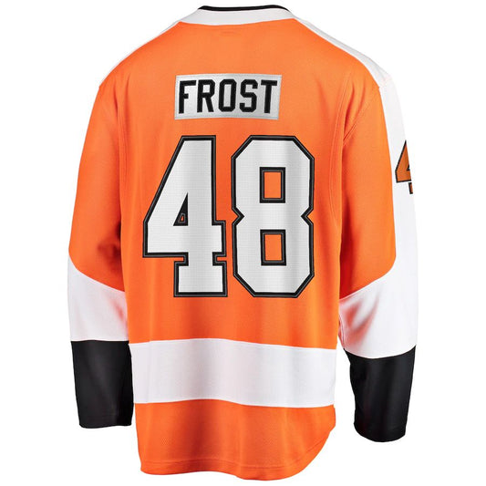 P.Flyers #48 Morgan Frost Fanatics Branded Breakaway Player Jersey Orange Stitched American Hockey Jersey UNEC