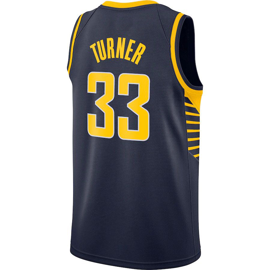 IN.Pacers #33 Myles Turner Swingman Jersey Navy Icon Edition Stitched American Basketball Jersey UNEC