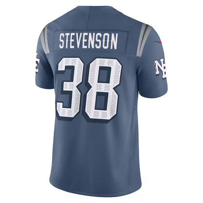 NE.Patriots #38 Rhamondre Stevenson 2025 Rivalries Collection Limited Jersey-CustomName - Storm Blue Stitched American Football Jersey-CustomName
