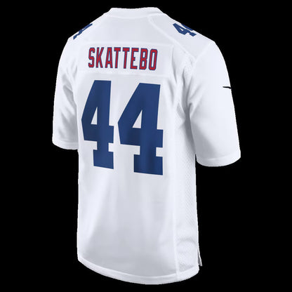 NY.Giants #44 Cam Skattebo Tundra White Fashion Game Stitched American Football Jerseys CustomName