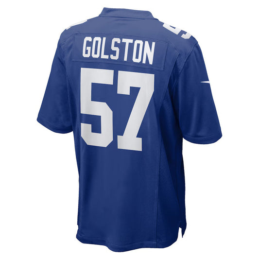 NY.Giants #57 Chauncey Golston Royal Team Game Stitched American Football Jerseys