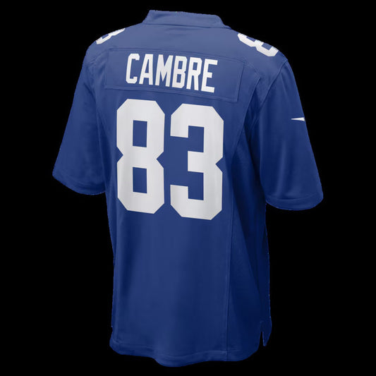 NY.Giants #83 Dalen Cambre Royal Team Game Stitched American Football Jerseys