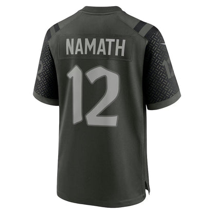 NY.Jets #12 Joe Namath 2025 Rivalries Collection Retired Player Game Jersey-CustomName - Gotham Green Stitched American Football Jersey-CustomName