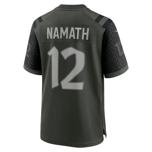 NY.Jets #12 Joe Namath 2025 Rivalries Collection Retired Player Game Jersey-CustomName - Gotham Green Stitched American Football Jersey-CustomName