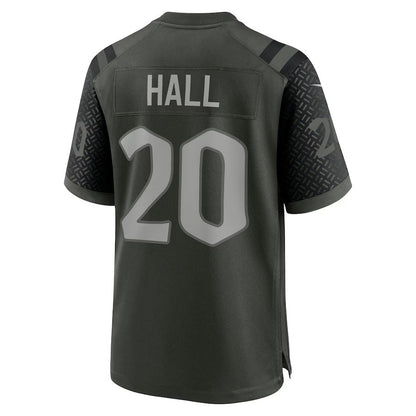 NY.Jets #20 Breece Hall 2025 Rivalries Collection Game Jersey-CustomName - Gotham Green Stitched American Football Jersey-CustomName