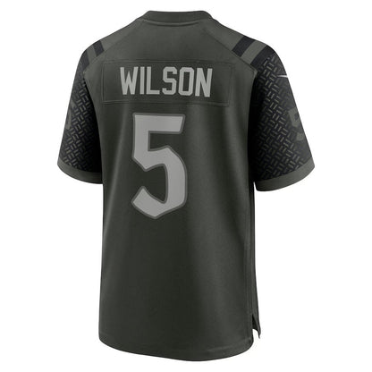 NY.Jets #5 Garrett Wilson 2025 Rivalries Collection Game Jersey-CustomName - Gotham Green Stitched American Football Jersey-CustomName