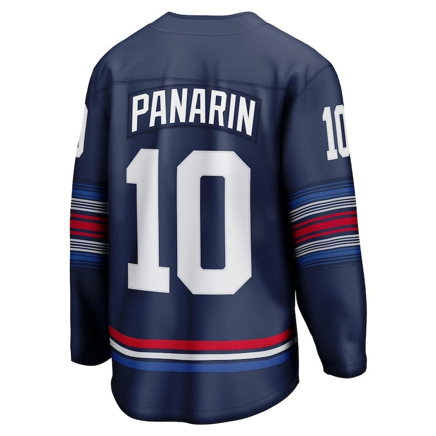 NY.Rangers #10 Artemi Panarin Fanatics Alternate Premier Breakaway Player Jersey - Navy Stitched American Hockey Jersey UNEC