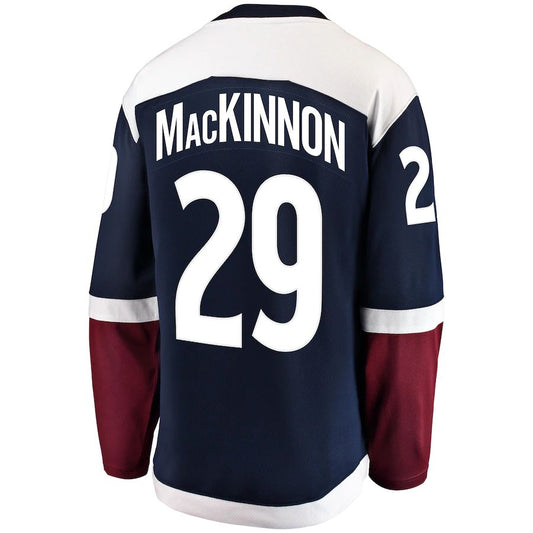 C.Avalanche #29 Nathan MacKinnon Fanatics Branded Alternate Breakaway Player Jersey Stitched American Hockey Jersey UNEC