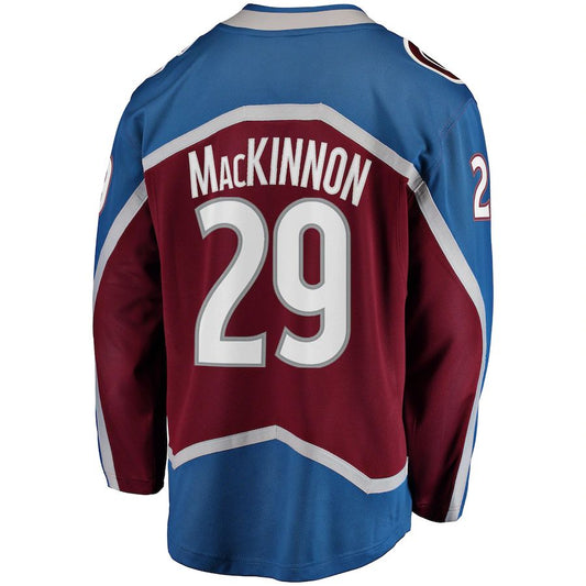 C.Avalanche #29 Nathan MacKinnon Fanatics Branded Breakaway Player Jersey Burgundy Stitched American Hockey Jersey UNEC