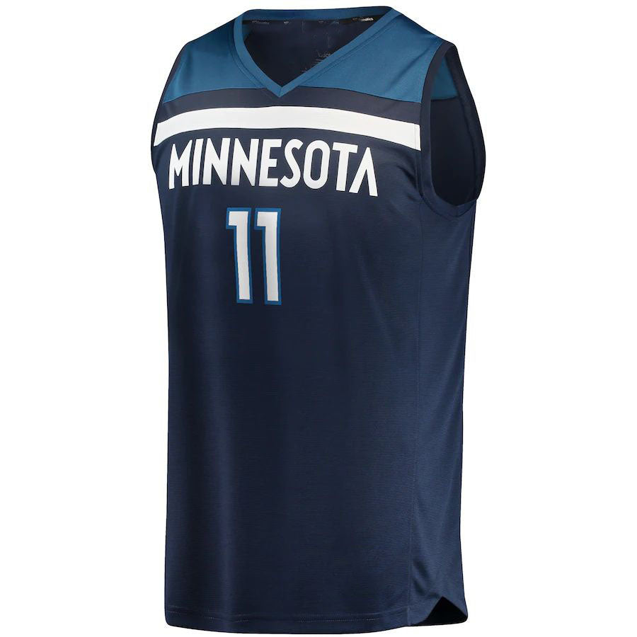 M.Timberwolves #11 Naz Reid Fanatics Branded  Fast Break Replica Jersey Icon Edition Navy Stitched American Basketball Jersey UNEC