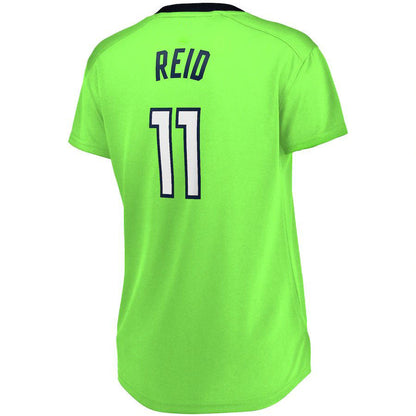 M.Timberwolves #11 Naz Reid Fanatics Branded Women's Fast Break Replica Jersey Statement Edition Green Stitched American Basketball Jersey UNEC