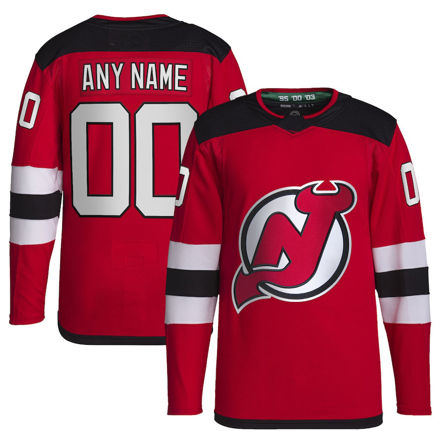 Custom NJ.Devils Home Primegreen Authentic Pro Red Stitched American Hockey Jersey UNEC