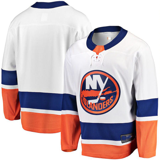 NY.Islanders Fanatics Branded Breakaway Away Jersey White Stitched American Hockey Jersey UNEC