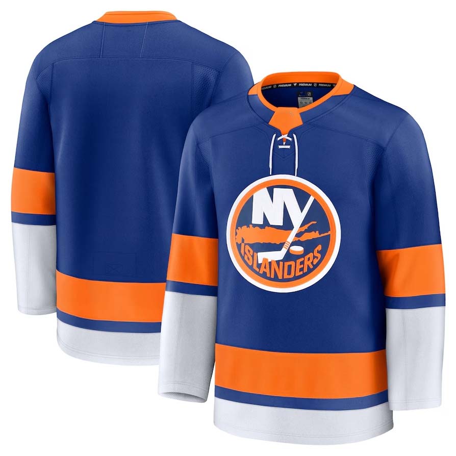 NY.Islanders Fanatics Home Premium Jersey - Royal Stitched American Hockey Jersey UNEC