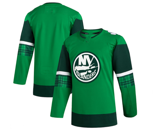NY.Islanders 2023 St. Patrick's Day Primegreen Authentic Jersey - Kelly Green Stitched American Hockey Jersey UNEC