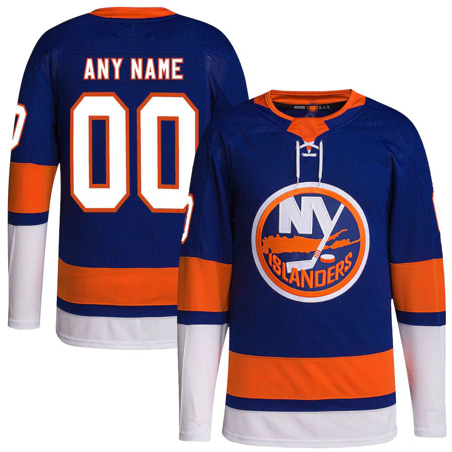 Custom NY.Islanders Home Primegreen Authentic Pro Royal Stitched American Hockey Jersey UNEC