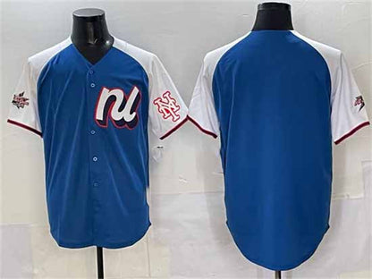 New York Mets National League Blank Blue Alternate 2025 All-Star Edition Limited Stitched Baseball Jersey