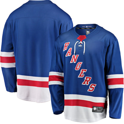 NY.Rangers Fanatics Branded Breakaway Home Jerse Blue Stitched American Hockey Jersey UNEC