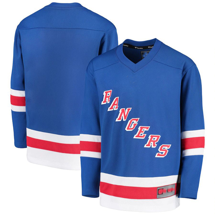 NY.Rangers Fanatics Branded Home Replica Blank Jersey Royal Stitched American Hockey Jersey UNEC