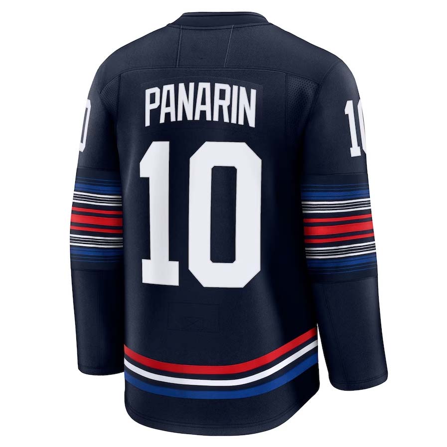 NY.Rangers #10 Artemi Panarin Fanatics Alternate Premium Jersey - Navy Stitched American Hockey Jersey UNEC