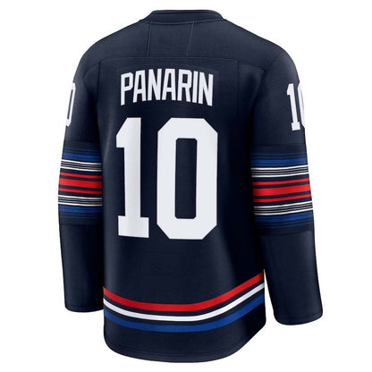 NY.Rangers #10 Artemi Panarin Fanatics Alternate Premium Jersey - Navy Stitched American Hockey Jersey UNEC