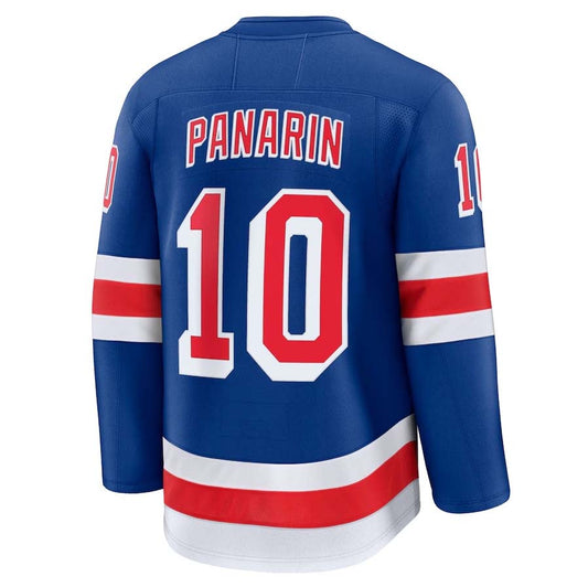 NY.Rangers #10 Artemi Panarin Fanatics Home Premium Jersey - Blue Stitched American Hockey Jersey UNEC
