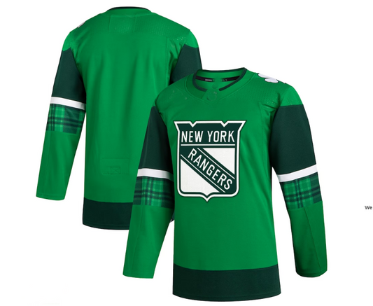 NY.Rangers 2023 St. Patrick's Day Primegreen Authentic Jersey - Kelly Green Stitched American Hockey Jersey UNEC