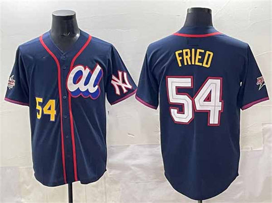 New York Yankees American League #54 Max Fried Navy 2025 All-Star Edition Limited Stitched Baseball Jersey