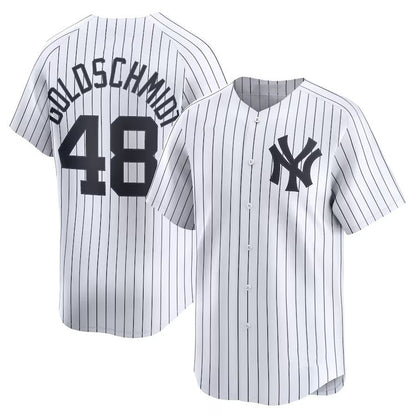 New York Yankees #48 Paul Goldschmidt Home Limited Player Jersey - White Stitched Baseball Jersey