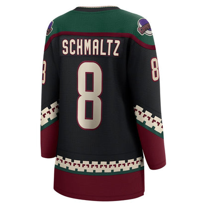 A.Coyotes #8 Nick Schmaltz Fanatics Branded Home Breakaway Player Jersey Black Stitched American Hockey Jersey UNEC