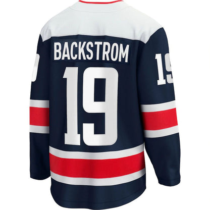 W.Capitals #19 Nicklas Backstrom Fanatics Branded Alternate 2020-21 Premier Breakaway Player Jersey Navy Stitched American Hockey Jersey UNEC