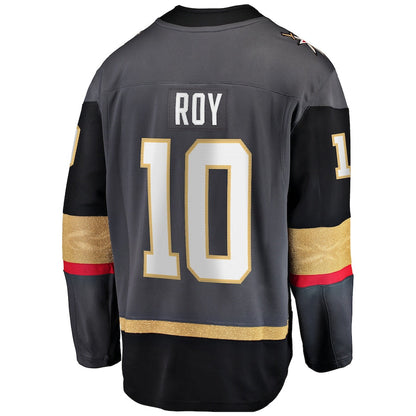 V.Golden Knights #10 Nicolas Roy Fanatics Branded Home Breakaway Player Jersey Gray Hockey Jersey UNEC