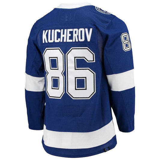 TB.Lightning #86 Nikita Kucherov Home Primegreen Authentic Pro Player Jersey Blue Stitched American Hockey Jersey UNEC