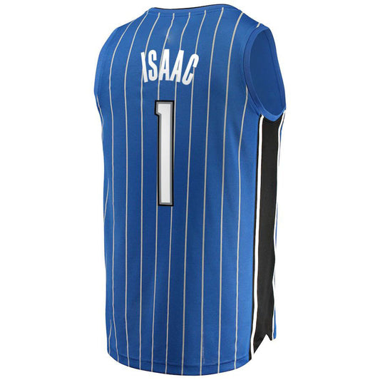 O.Magic #1 Jonathan Isaac Fanatics Branded  Fast Break Player Jersey - Icon Edition - Blue Stitched American Basketball Jersey UNEC