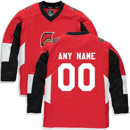Custom O.Senators Fanatics Branded Home Replica Jersey Red Stitched American Hockey Jersey UNEC
