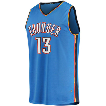OC.Thunder #13 Ousmane Dieng Fanatics Branded 2022 Draft First Round Pick Fast Break Replica Player Jersey Blue Icon Edition Stitched American Basketball Jersey UNEC