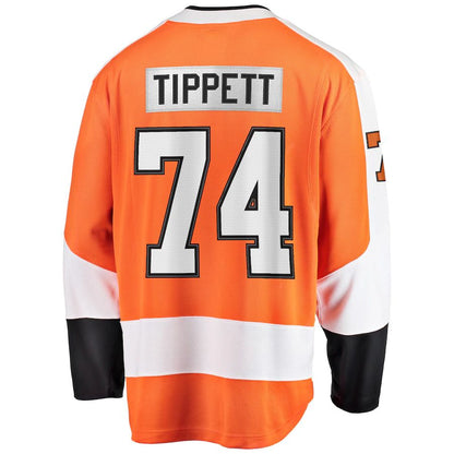 P.Flyers #74 Owen Tippett Fanatics Branded Home Breakaway Player Jersey Orange Stitched American Hockey Jersey UNEC