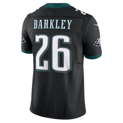 P.Eagles #26 Saquon Barkley Black Vapor F.U.S.E. Limited American Football Jerseys