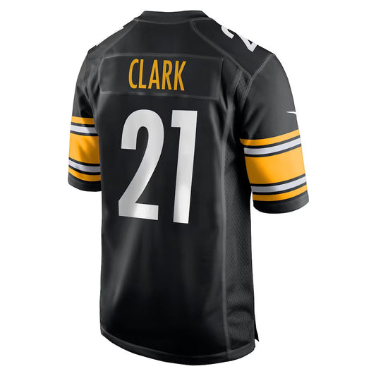 P.Steelers #21 Chuck Clark Black Team Game Stitched American Football Jerseys CustomName