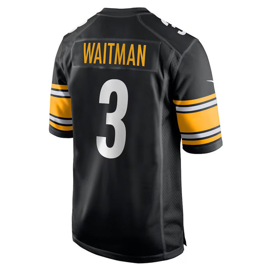 P.Steelers #3 Corliss Waitman Black Team Game Stitched American Football Jerseys CustomName
