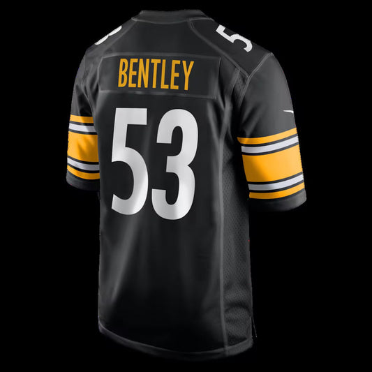 P.Steelers #53 JaWhaun Bentley Black Team Game Stitched American Football Jerseys CustomName