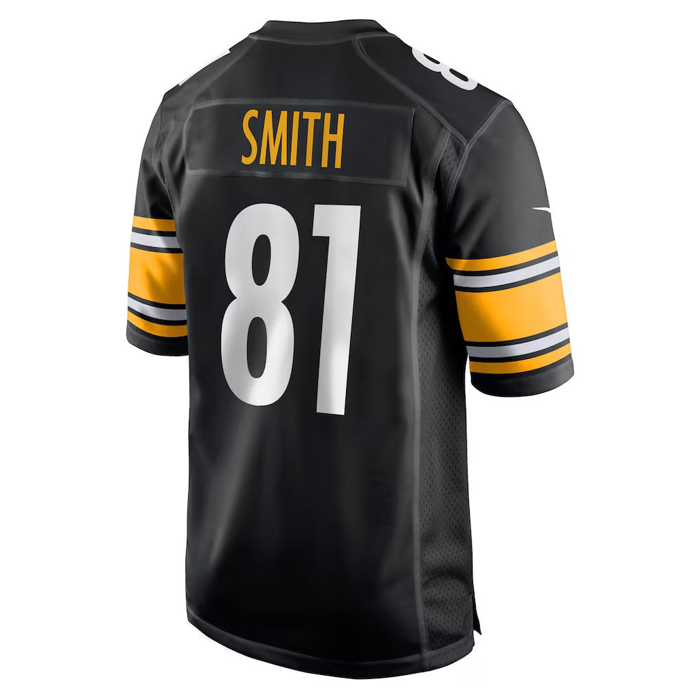 P.Steelers #81 Jonnu Smith Black Team Game Stitched American Football Jerseys CustomName