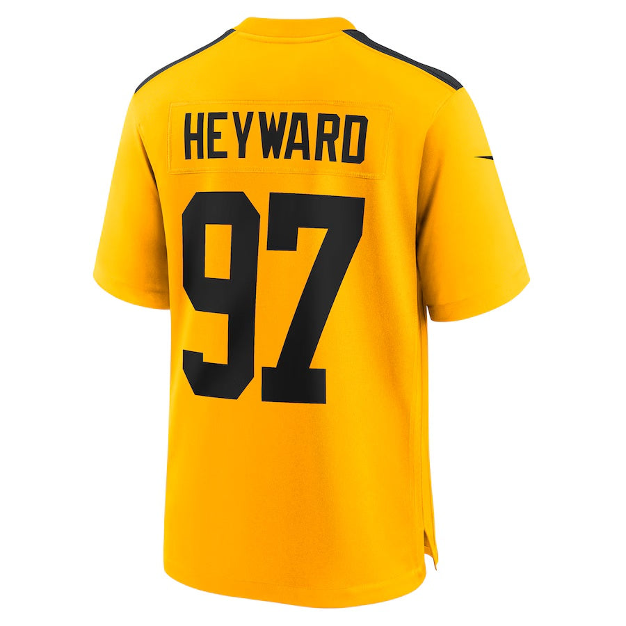 P.Steelers #97 Cameron Heyward Gold Alternate 1933 Throwback Game Stitched American Football Jerseys