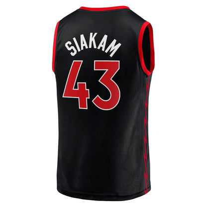 T.Raptors #43 Pascal Siakam Fanatics Branded  Fast Break Player Jersey  Black Statement Edition Stitched American Basketball Jersey UNEC