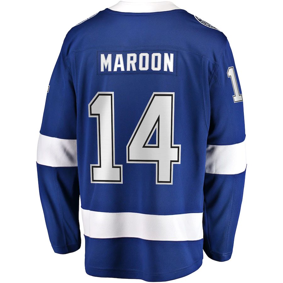 TB.Lightning #14 Pat Maroon Fanatics Branded Replica Player Jersey  Blue Stitched American Hockey Jersey UNEC