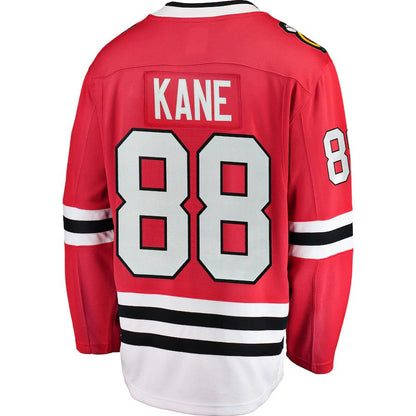 C.Blackhawks #88 Patrick Kane Fanatics Branded Breakaway Player Jersey Red Stitched American Hockey Jersey UNEC