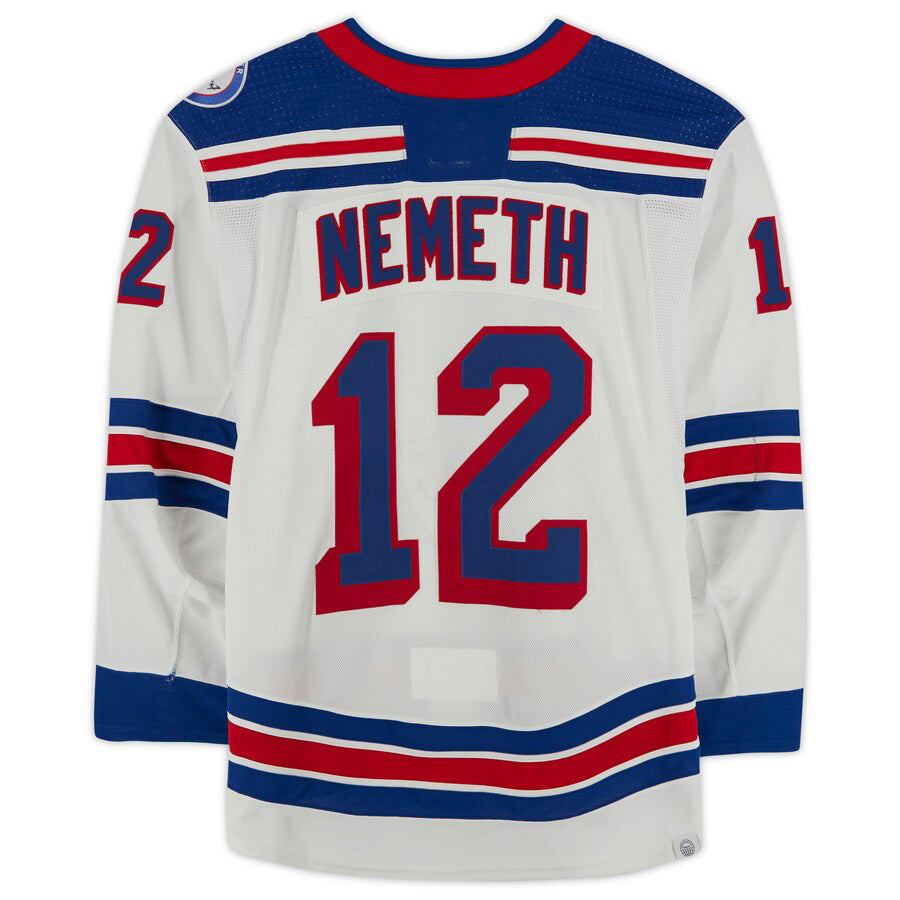 NY.Rangers #12 Patrik Nemeth Fanatics Authentic Game-Used White Stitched American Hockey Jersey UNEC