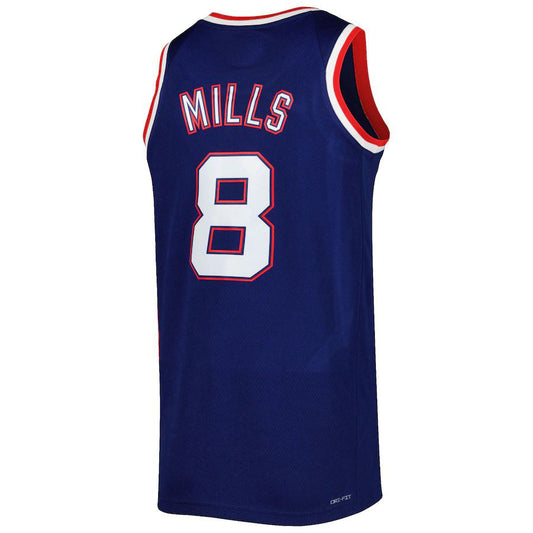 B.Nets #8 Patty Mills 2021-22 Moments Mixtape Swingman Jersey Navy Stitched American Basketball Jersey UNEC