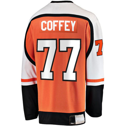 P.Flyers #77 Paul Coffey Fanatics Branded Premier Breakaway Retired Player Jersey  Stitched American Hockey Jersey UNEC
