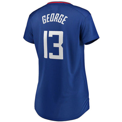 LA.Clippers #13 Paul George Fanatics Branded Fast Break Player Jersey Icon Edition Royal Stitched American Basketball Jersey UNEC